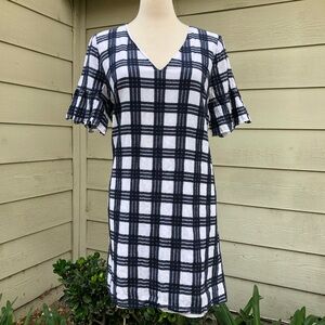 Madewell Plaid V-Neck Summer Dress
